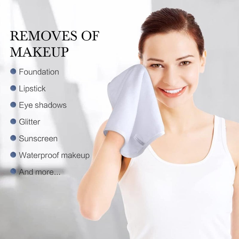 SINLAND Absorbent Coral Velvet Washcloth Ultra Soft Microfiber Face Towels 12 x 12 inch Multi-Purpose Face Cloths for Household and Sport - Image 2